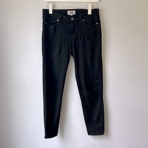 Stretchy Black Cropped Paige Jeans